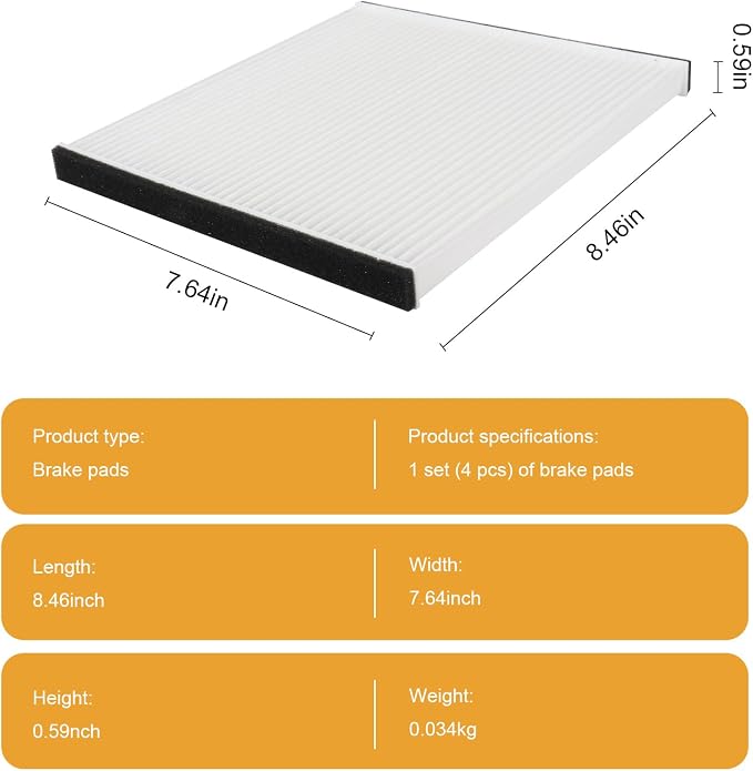 Cabin Air Filter 88568-52010 Compatible - Image 6