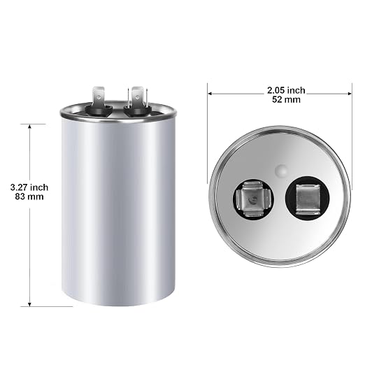 FOCSPROD 20 uF 20 MFD ±6% 370V/440V CBB65B AC Capacitor, Single Run Round - Image 2