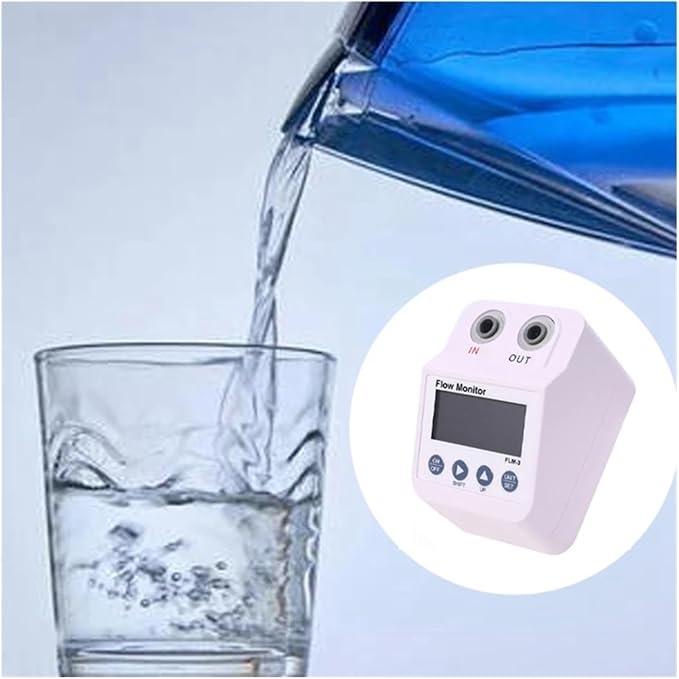 LIAMOS Monitor Filter Water Flow Meter Electronic Digital Display Water - Image 3