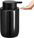 Soap Liquid Dispenser Ceramic with Easy-to-Press Pump Hand Liquid Dispenser (Can't Foam) for Shampoo Bathroom Countertop 13.5 oz