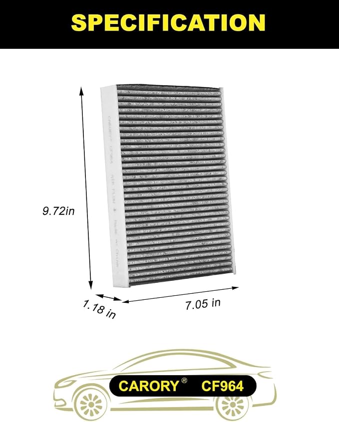 CARORY Cabin Air Filter w/Activated Carbon - Image 2