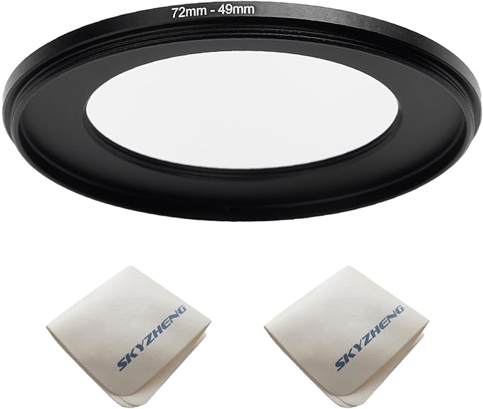 72mm Lens to 49mm Camera Lens Adapter 72mm to 49mm Step Down Ring Adapter Ring by SKYZHENG
