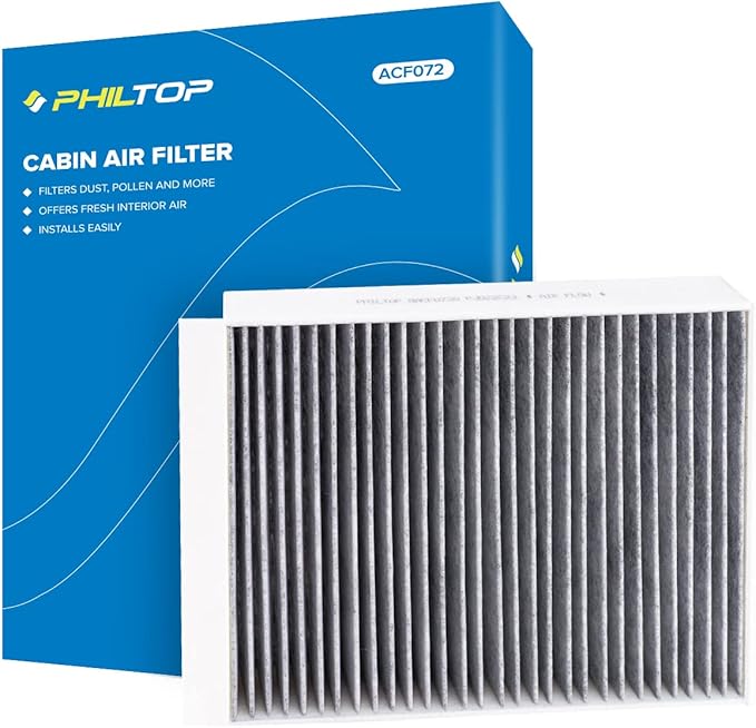 PHILTOP HEPA Cabin Air Filter w/Activated Carbon, Compatible by PHILTOP