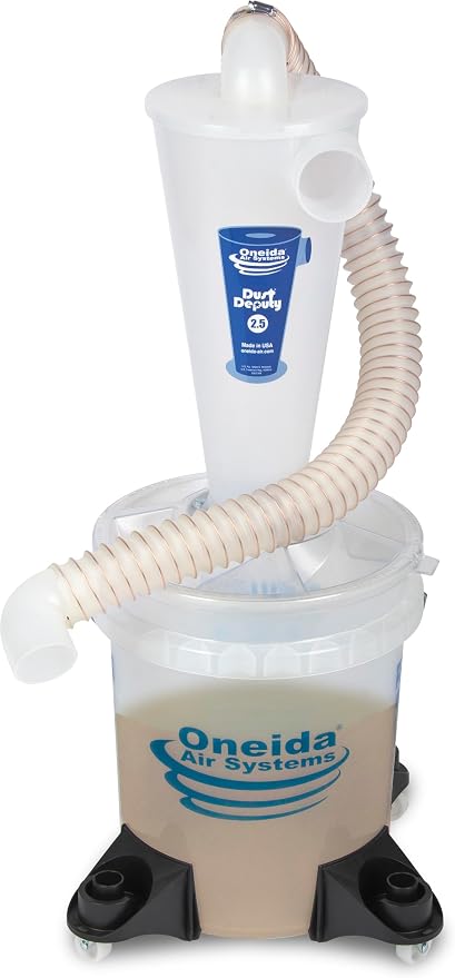 Oneida Air Systems Dust Collector & Cyclone Separator Kit w/ Clear Bucket by OneidaAirSystems