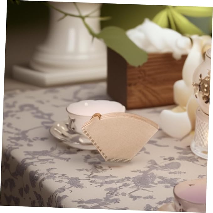 200pcs Unbleached Coffee Filter Papers - Image 4
