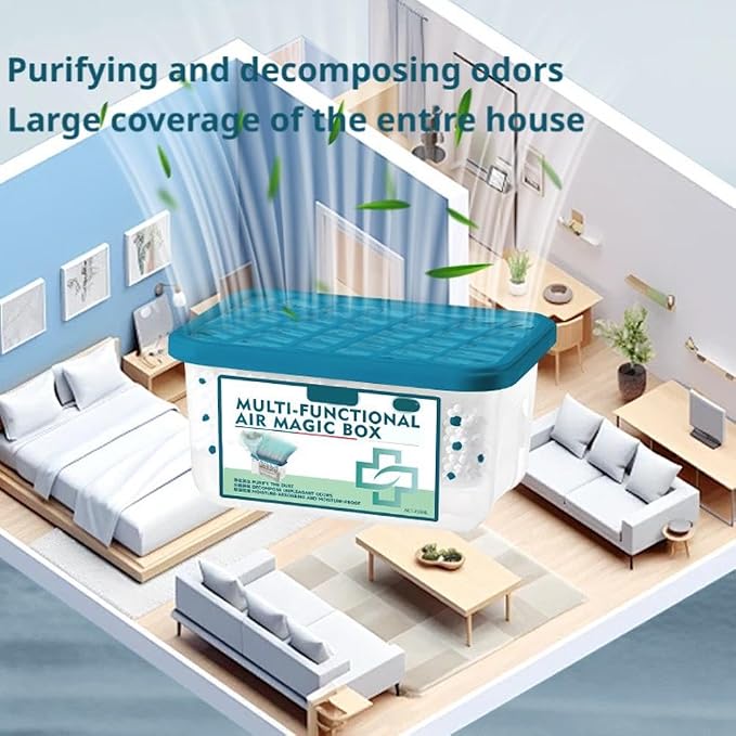 Indoor Air Purification Dust Removal Magic Box, No Electricity & Noise - Image 3
