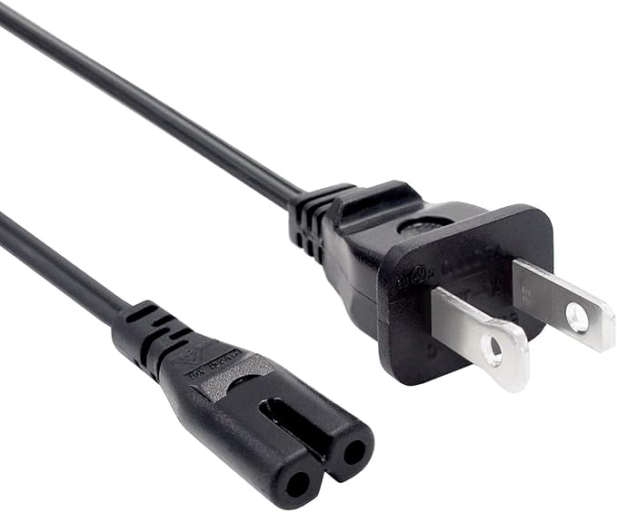 2 Prong Power Cord Replacement for Medify Air Purifier MA-50 MA-15 MA-25-W1 - Image 2