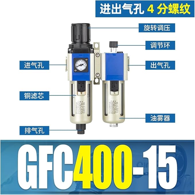Gas Source Processor Pressure regulating Valve Two-Piece GFC200-08 Filter - Image 2
