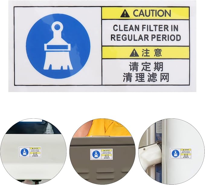 Healifty Filter Cleaning Reminder Sticker - Image 7