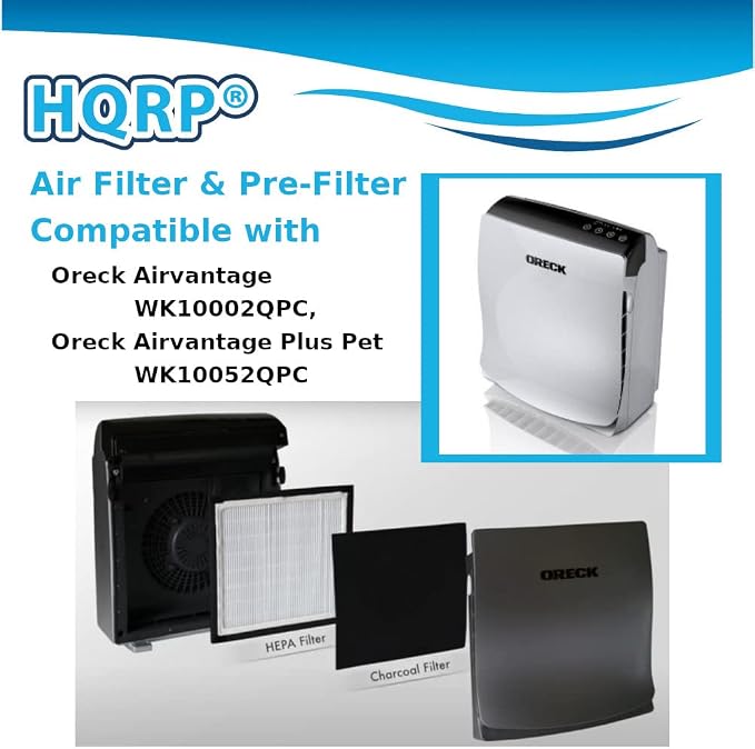 HQRP Filter Kit Replacement for Oreck WK01234QPC, Opti Max 94 AIR94 Compatible - Image 3