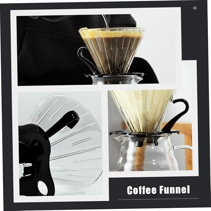 GLEAVI Manual Coffee Pot Funnel Filter Funnel Precision Strainer Safe - Image 5