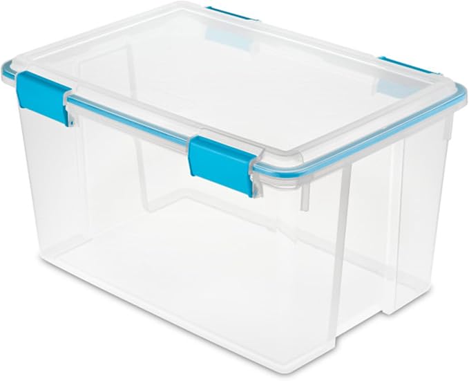 Sterilite 4 Pack Gasket Box, Weather-Resistant Storage Bins - Image 8