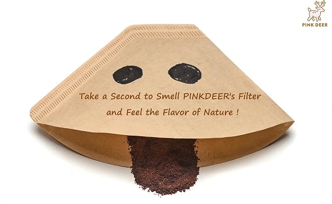 100 Count #4 Cone Coffee Filters 8-12 Cup, Natural Unbleached Paper, - Image 2