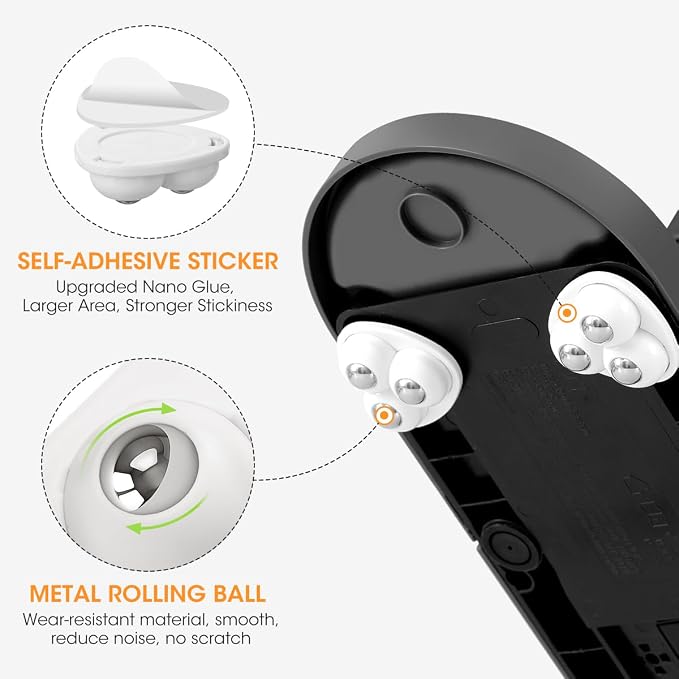 Aieve Self Adhesive Caster Wheels, 8 Pack Small Furniture Sliders Appliance - Image 3