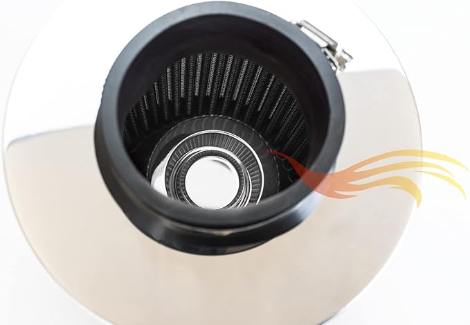 Rtunes Racing Universal Clamp-On Air Intake Filter Dry Washable Cone Air Filter - Image 4