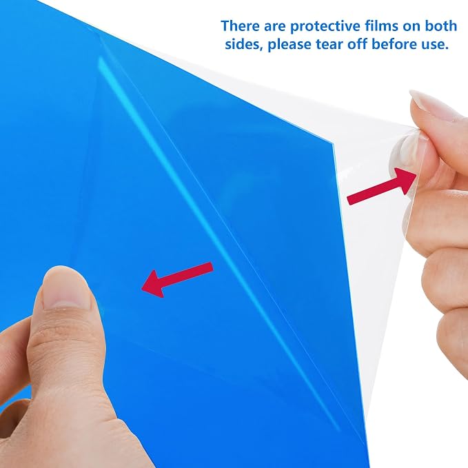 Lystaii 9pcs Gel Light Filter Color Correction Colored Overlays Transparent - Image 3
