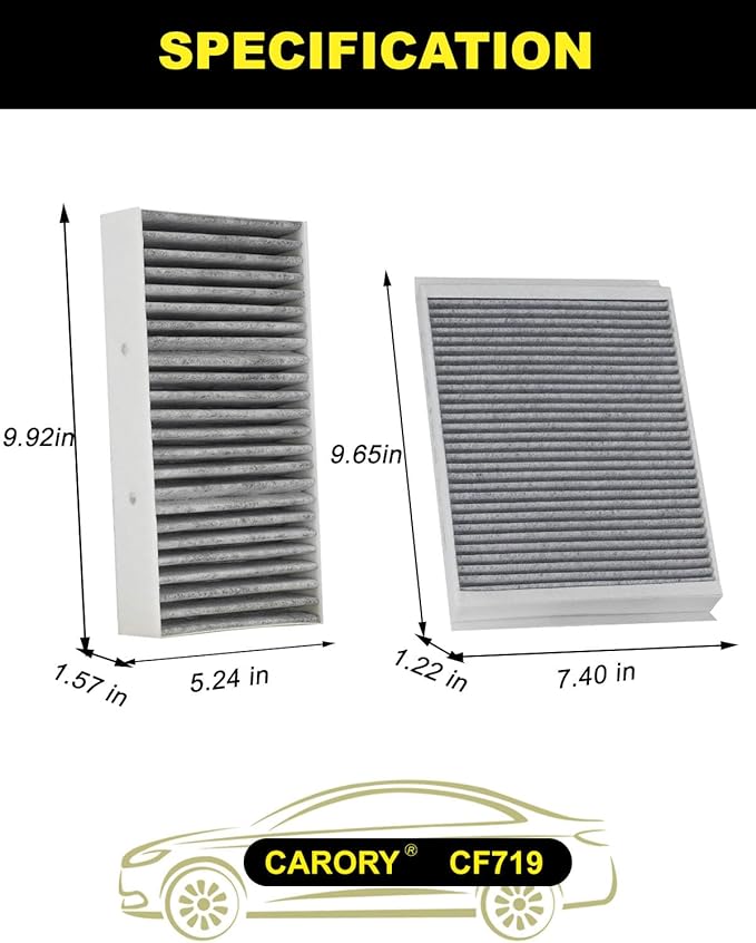 CARORY Activated Carbon Cabin Air Filter - Image 2