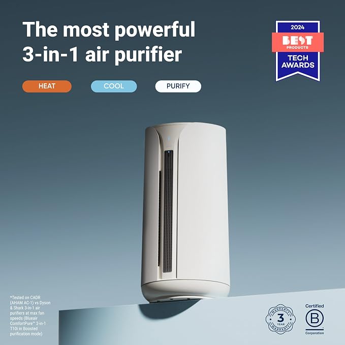 BLUEAIR ComfortPure Most Powerful 3-in-1 Air Purifier: Cooling, Purifying - Image 2