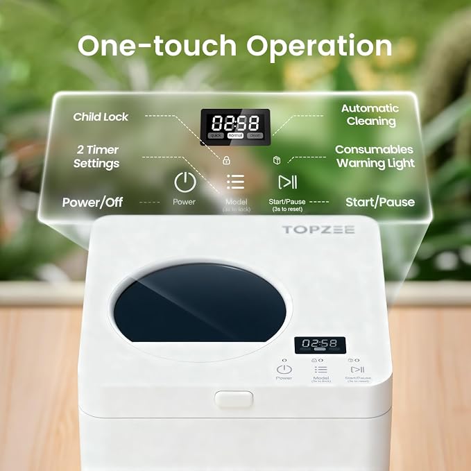 TOPZEE Electric Compost Bin for Kitchen - 3L Countertop Composter - Image 9