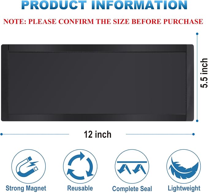 Magnetic Floor Register Vent Covers, 5.5 x 12 Inch Superior Hold Vent Covers - Image 2