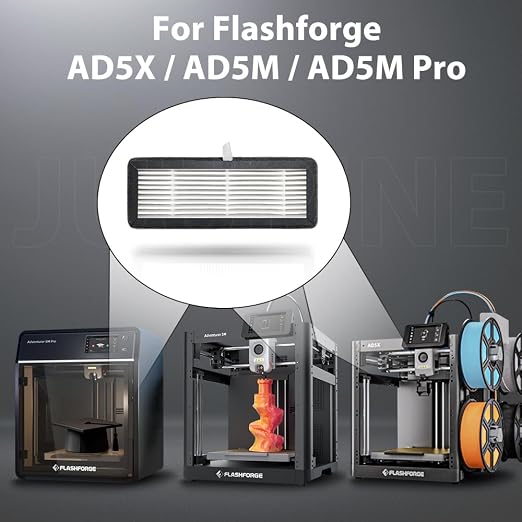 2-Pack Air Filter for Flashforge AD5X / AD5M / AD5M Pro – HEPA13 + Activated - Image 2