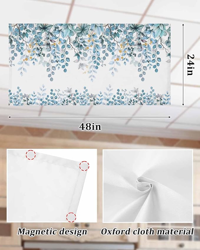 2 Pack Fluorescent Light Cover for Classroom Ceiling Light, Teal Blue - Image 7