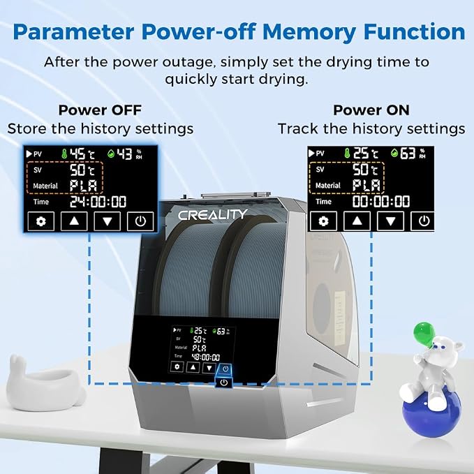 Official Creality Space Pi Filament Dryer Plus, 2 Spool 3D Printer Filament - Image 4