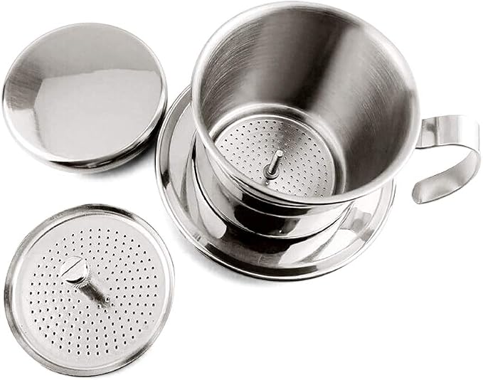 TOPINCN Vietnamese Coffee Drip Filter, Stainless Steel Pour Over Coffee Maker - Image 6