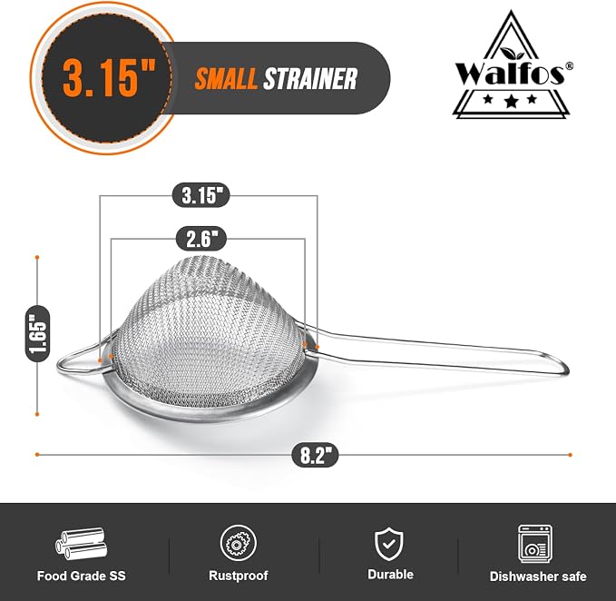 Walfos Small Fine Mesh Strainer - Image 5