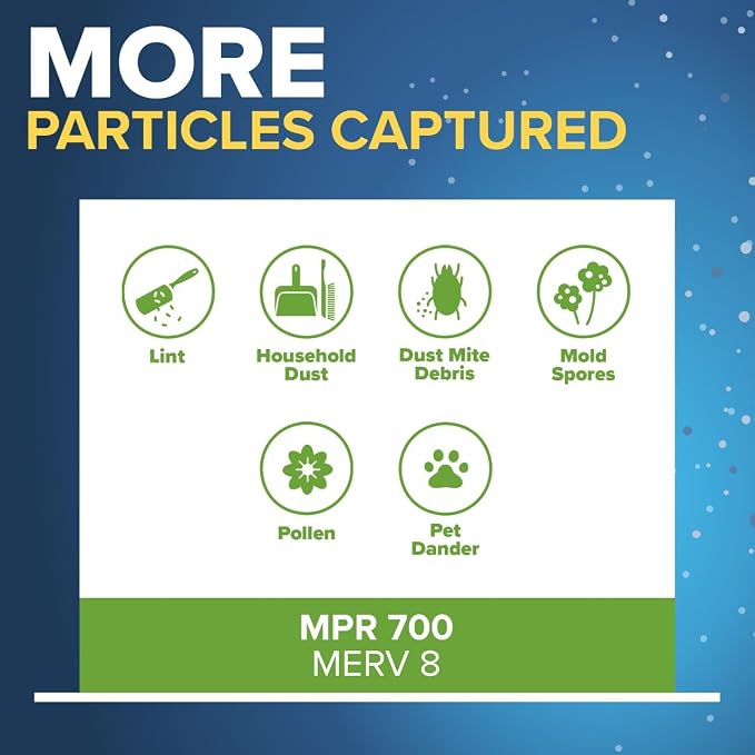Filtrete 12x12x1 AC Furnace Air Filter, MERV 8, MPR 700, Tough on Pollen - Image 4