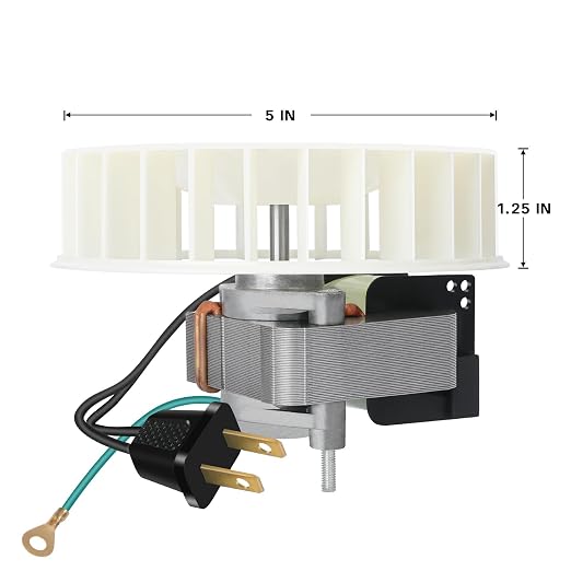 S89850000 89850000 Bathroom Exhaust Fan Motor & Blower Wheel Replacement – Fits - Image 3