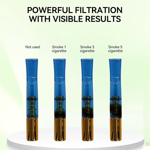 Cigarette Filter with Five Times Gold Coating, Clean Tar Tobacco Filter with - Image 5