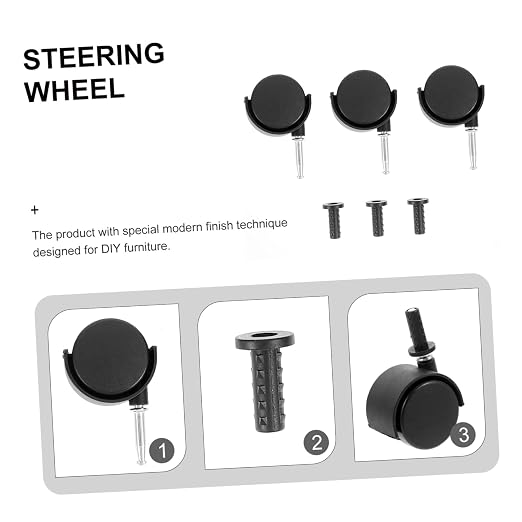 Alipis 3pcs Rotatable Caster Wheels - Image 8