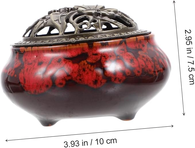 ULTECHNOVO Antique Ceramic Incense Burner - Image 2