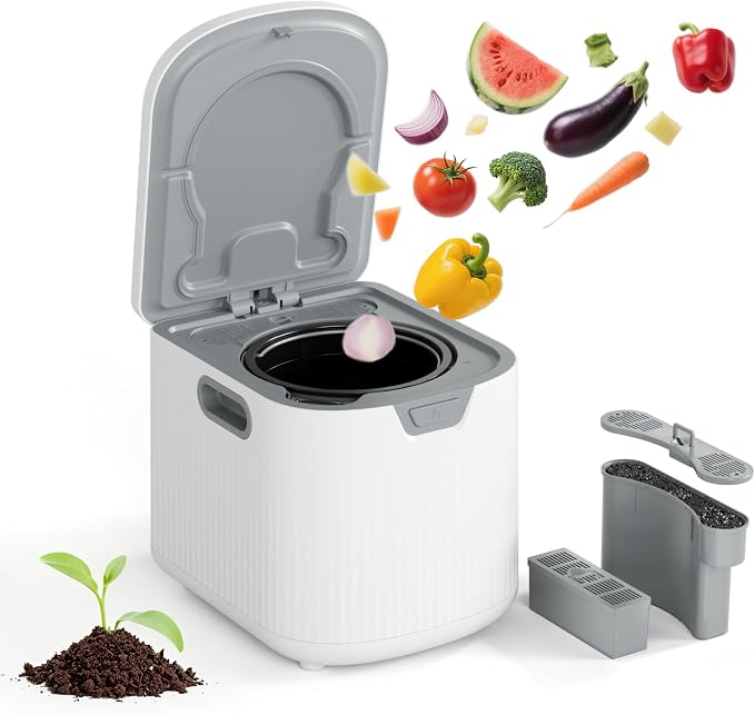 COWSAR 2.5L Electric Composter for Kitchen, Smart Compost Bin for Countertop by COWSAR