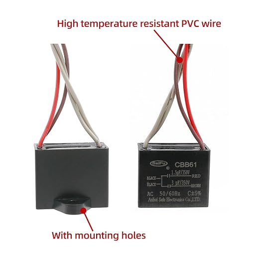 CBB61 Capacitor 1.5uf+3uf 350V AC Ceiling Fan 4 Wire 50/60Hz - Image 3