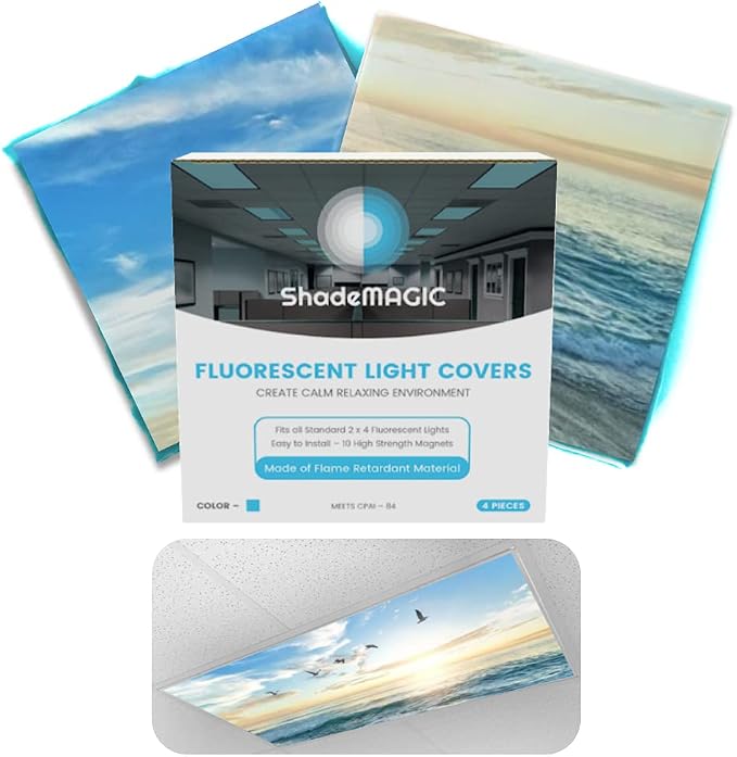 ShadeMAGIC Fluorescent Light Covers by ShadeMagic