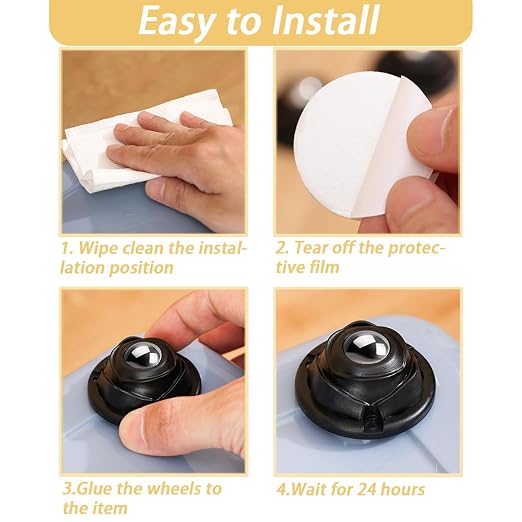 Self Adhesive Caster Wheels 1 Inch - Image 7