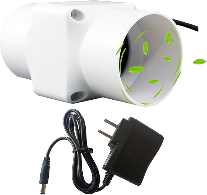2“ Inline Duct Fan 12V 22 Cfm HVAC Quiet Exhaust Blower Small Ventilation Fan by Unknown