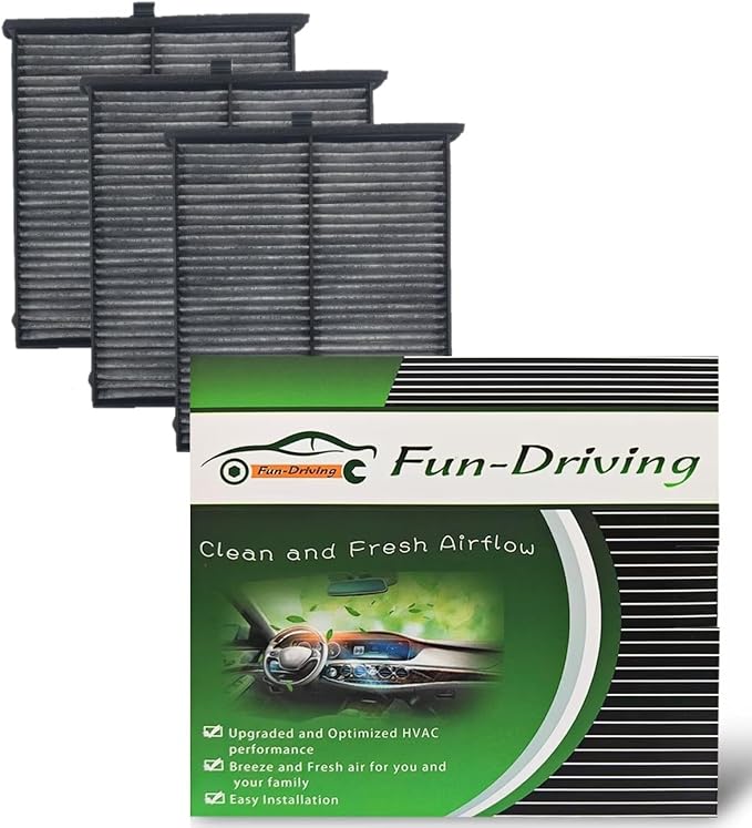 FUN-DRIVING 3 Pack FD811 Cabin air filter by FUN-DRIVING