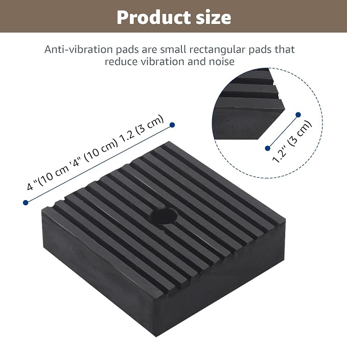 Shock pad for air Compressor or Equipment, Solid Rubber, for Air Conditioner - Image 7