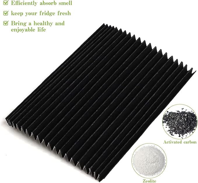 SEISSO Refrigerator Air Filter Replacement 3 Pack Carbon Activated Air Filter - Image 3