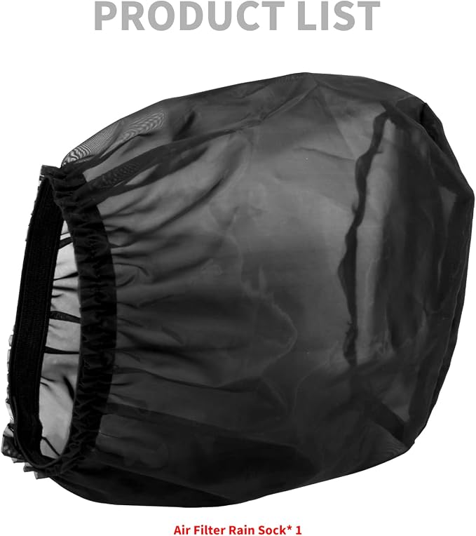 Air Filter Rain Sock Cover Dustproof Waterproof Air Filter Protective Cover Fit - Image 5