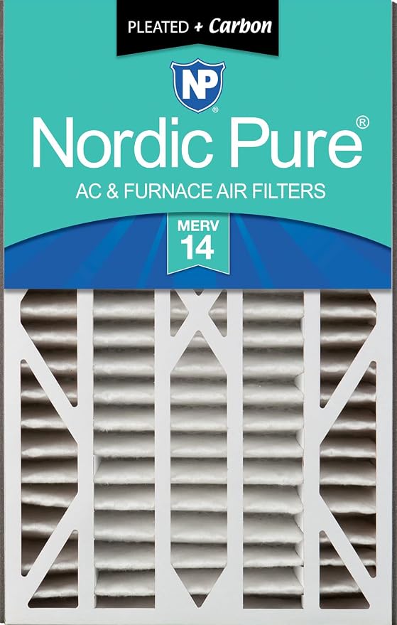 Nordic Pure 16x25x3 MERV 14 Plus Carbon Trion Air Bear Cub Replacement Air by NordicPure