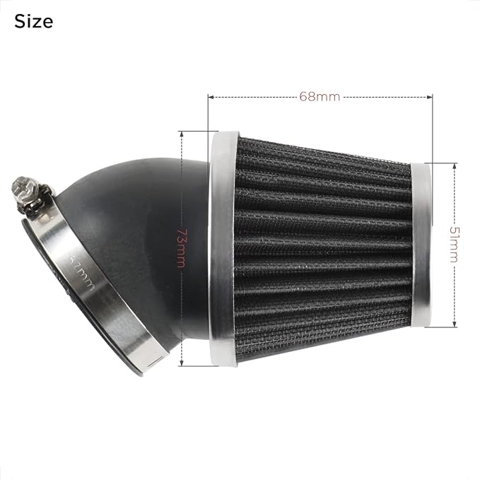 Evermotor Mini Engine Air Filter, 34mm 35mm 36mm Air Filter Replacement Cleaner - Image 5