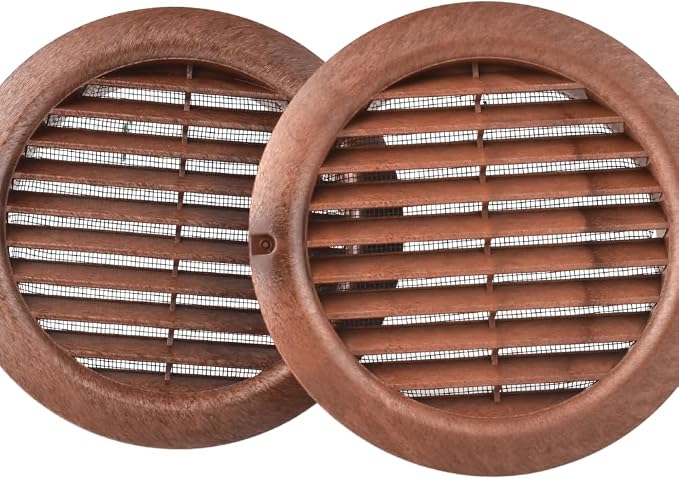 VENTS-US - 6" Brown Round Plastic Vent Cover - - Image 7
