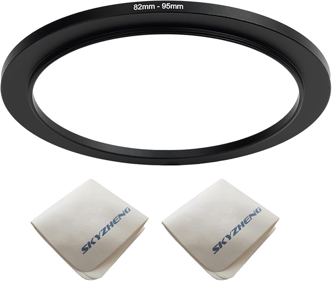 82mm Lens to 95mm Camera Lens Adapter 82mm to 95mm Step Up Ring Adapter Ring by SKYZHENG