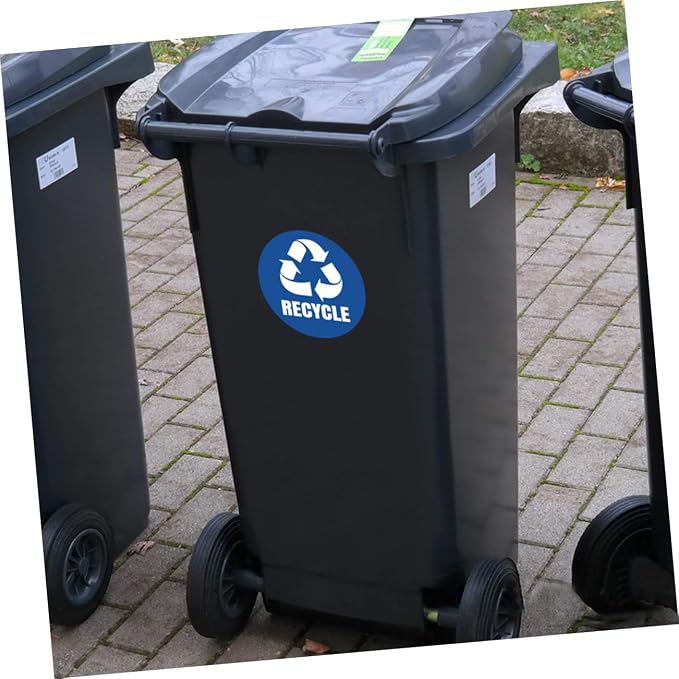TEHAUX Self-Adhesive Garbage Sorting Stickers Waste Bin Decals - Image 8