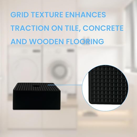 4 Pack- 50×50×20mm Thick Rubber Anti-Vibration Pads, Thick Shock Absorbing Pads - Image 6