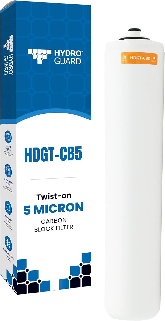 Hydro Guard HDGT-CB5 Twist Carbon Block Replacement Filter, 5 Micron, Activated by espwaterproducts